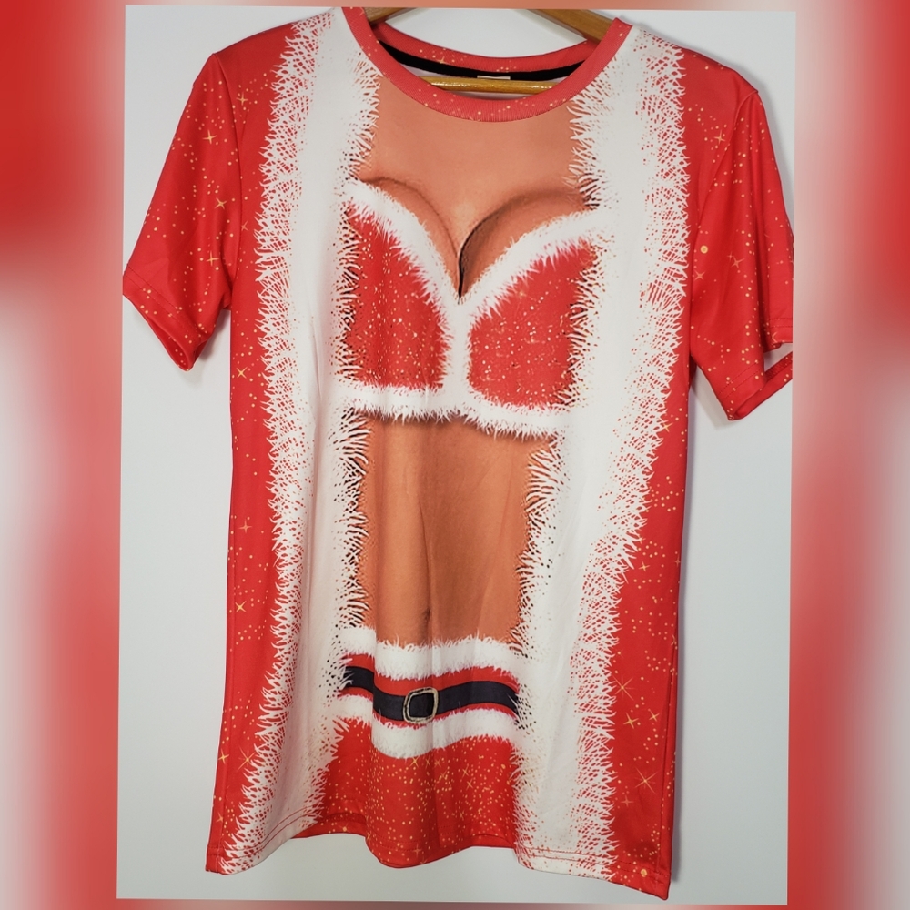 Womens Funny Lingerie  ChristmasTshirt